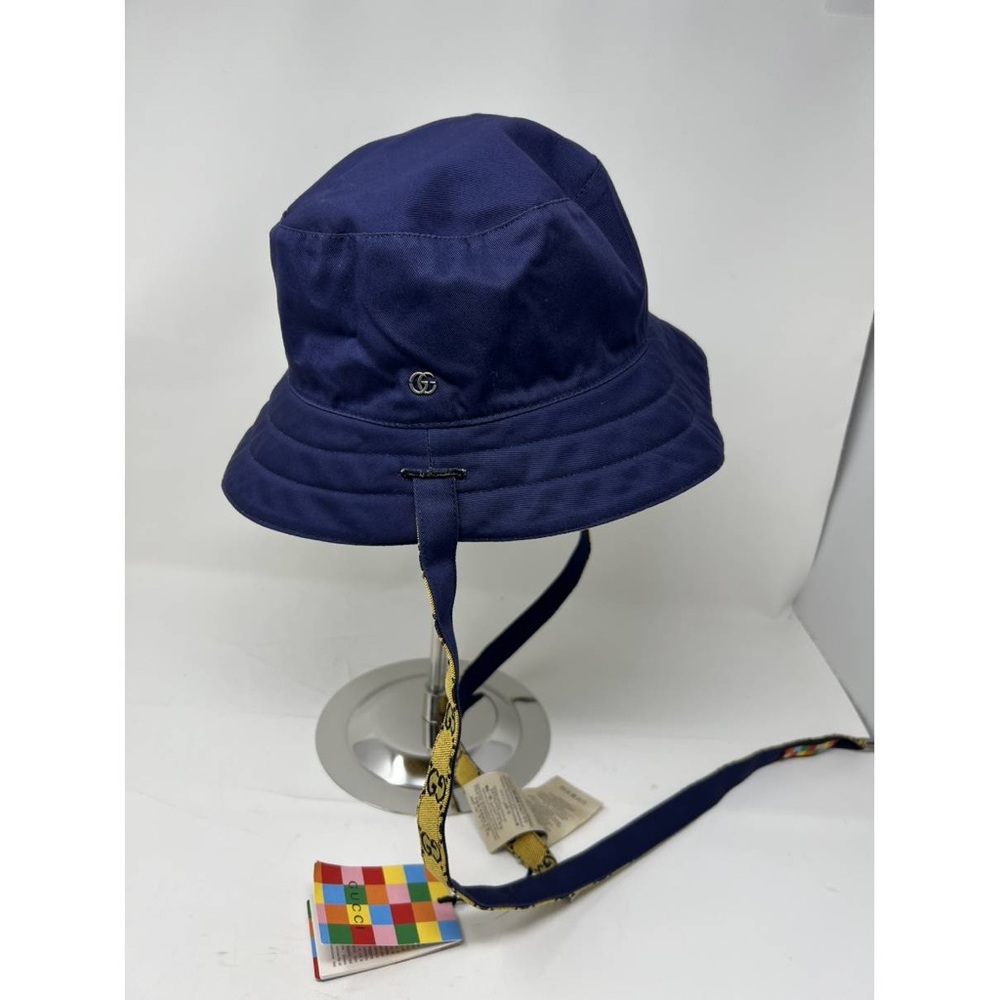 Gucci GG supreme monogram Multicolor canvas reversible bucket hat NWT - Picture 3 of 10